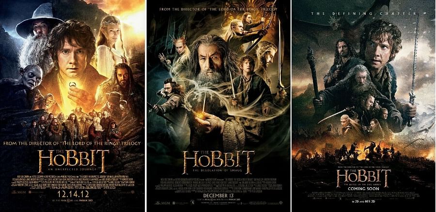 Official movie poster of The Hobbit Trilogy