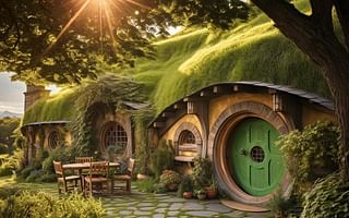 What are some intriguing aspects of hobbit houses?