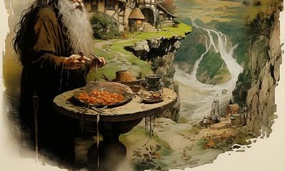What elements of The Hobbit book are not included in the movie adaptation?