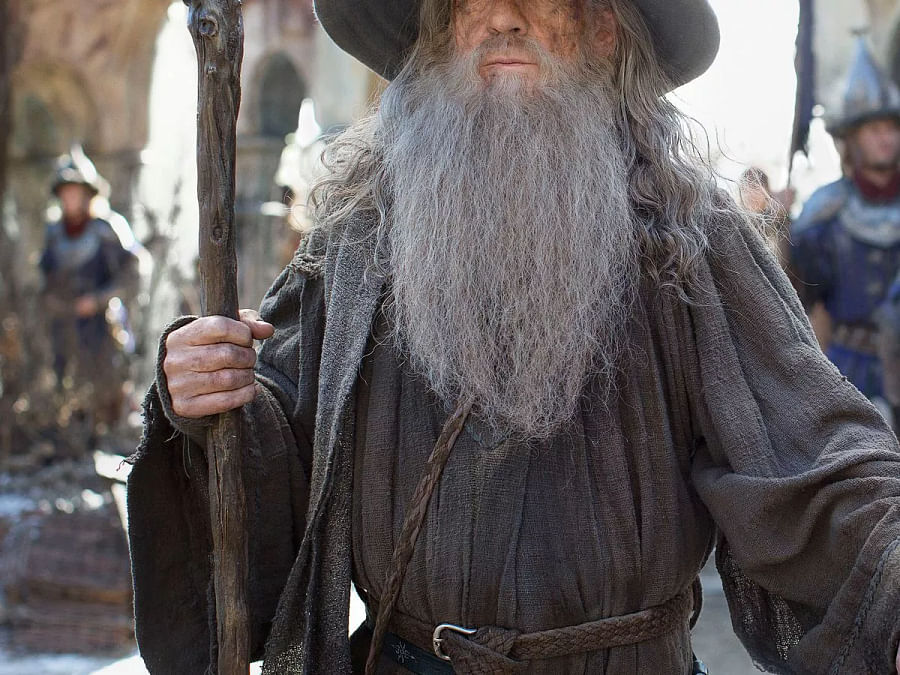 Ian McKellen as Gandalf in the Lord of the Rings film series